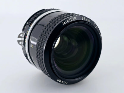 🌸[Near MINT] Nikon Ai Nikkor 35mm F2 Wide Angle MF Lens Genuine From Japan