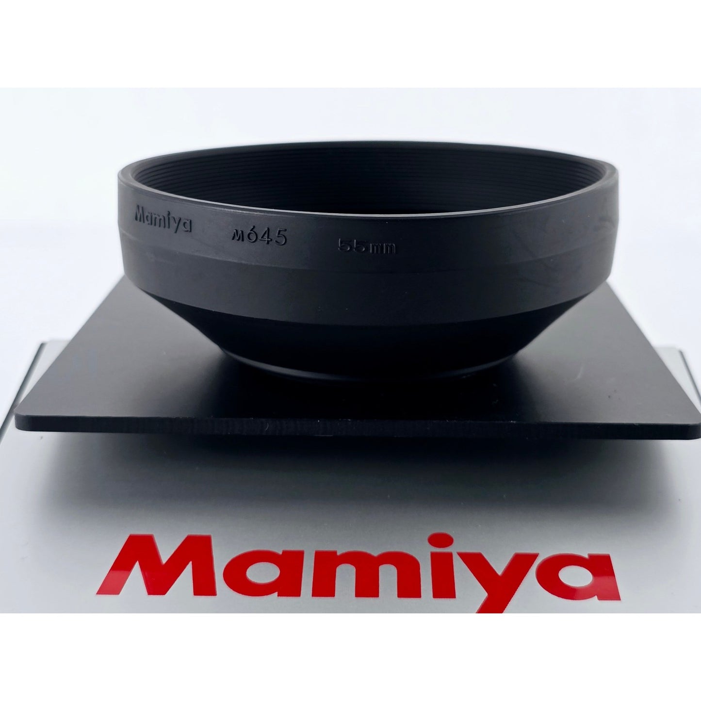 [Pre-owned] Mamiya M645 55mm Rubber Lens Hood Genuine for Sekor C — MINT — Japan #4782
