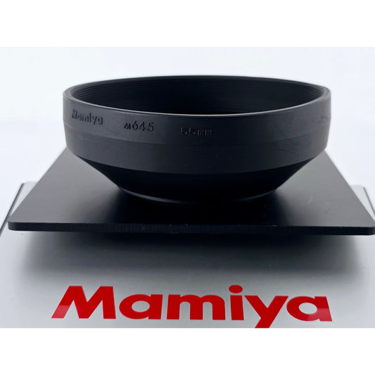 [Pre-owned] Mamiya M645 55mm Rubber Lens Hood Genuine for Sekor C — MINT — Japan #4782