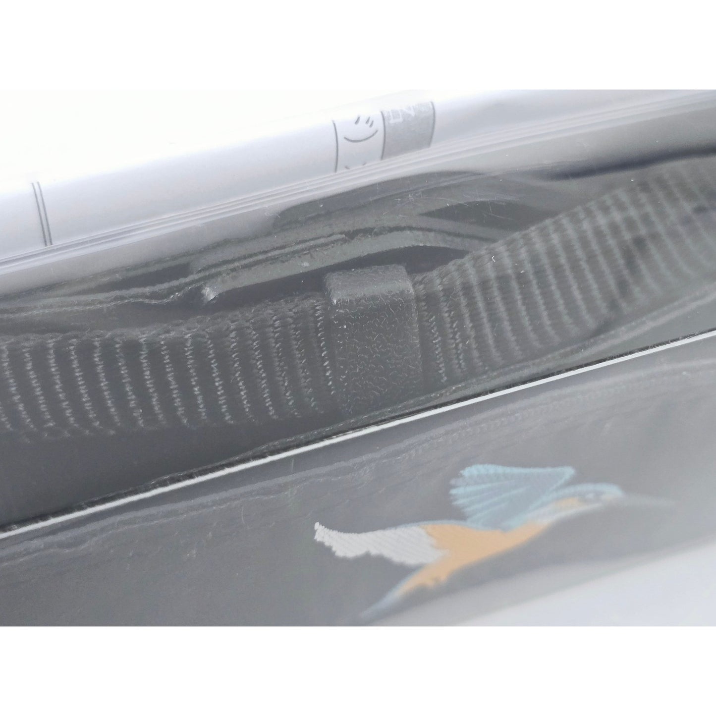[Pre-owned] Nikon Genuine Camera Bird Strap (Wide) Kingfisher Black — Unused — Japan #5092