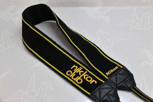 Rare!! 🌸[MINT] Nikon Genuine Neck Strap 1.77in (4.5cm) nikkor club From JAPAN