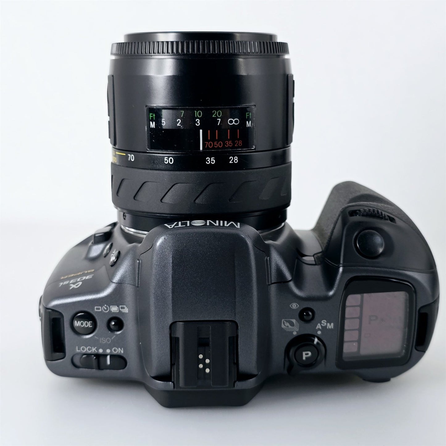 [Pre-owned] Minolta α 303Si Super Film Camera with Cosina 28-70mm & AF 75-300mm Zoom — Near Mint — Japan #5438
