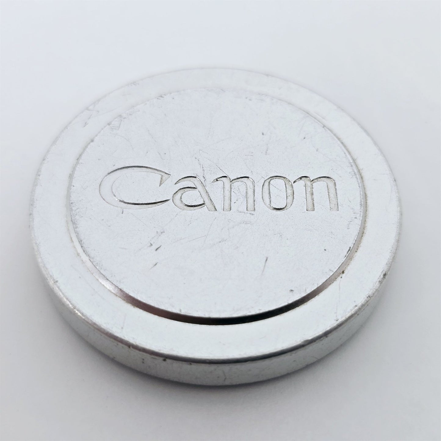[Pre-owned] Canon 42mm Push On Metal Front Lens Cap for L39 — Excellent+++++ — Japan #5379