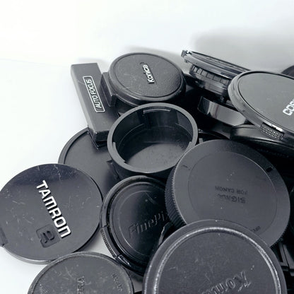 [Pre-owned] Bulk Lot 100 pcs Assorted Front & Rear Camera Lens Caps — Near Mint — Japan #5565