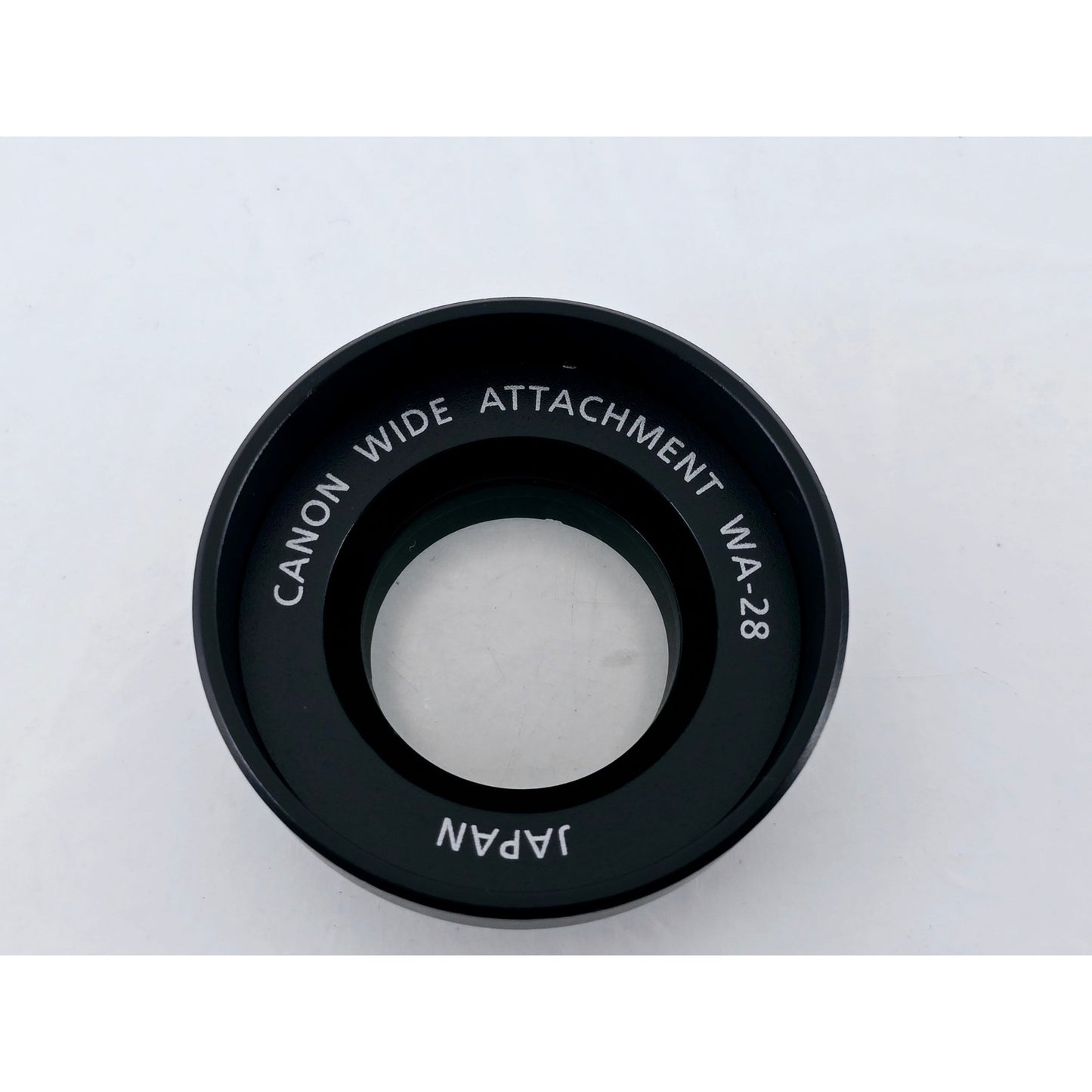 [Pre-owned] Canon WA-28 Wide Attachment Lens for Camcorder — Near MINT — Japan #3842