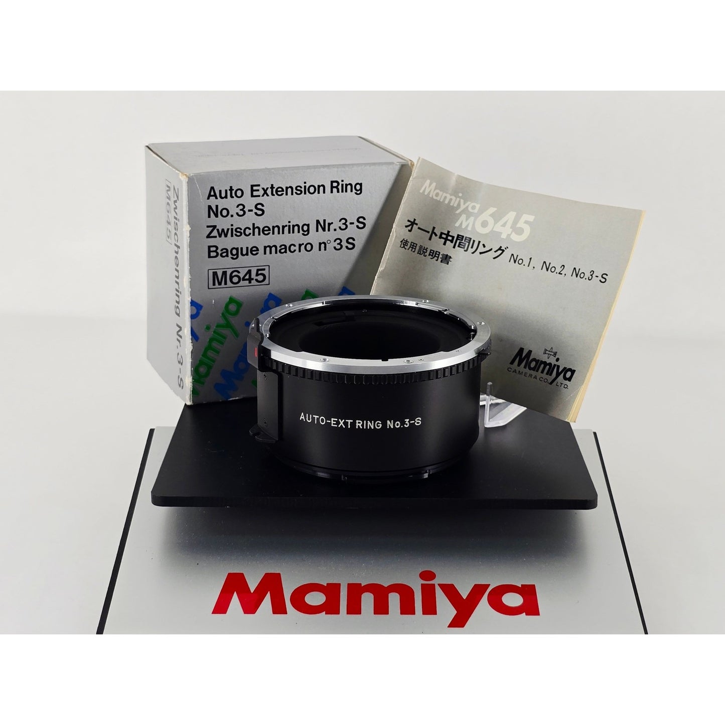 [Pre-owned] Mamiya M645 Auto Extension Ring No.3-S for M645 80/1.9 80/2.8 — Top MINT — Japan #4532