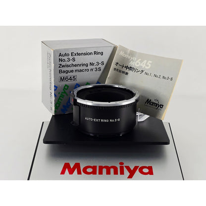 [Pre-owned] Mamiya M645 Auto Extension Ring No.3-S for M645 80/1.9 80/2.8 — Top MINT — Japan #4532