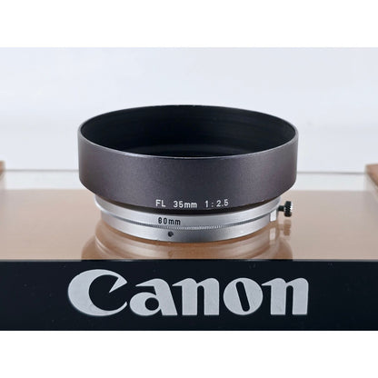 [Pre-owned] Canon 60mm Metal Lens Hood for FL 35mm F2.5 — Near MINT — Japan #4067
