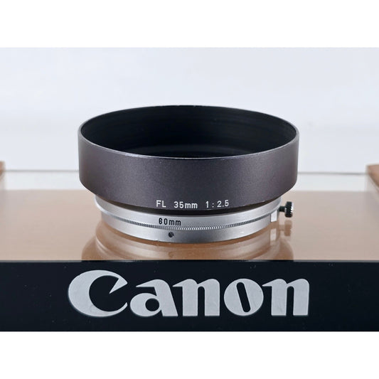 [Pre-owned] Canon 60mm Metal Lens Hood for FL 35mm F2.5 — Near MINT — Japan #4067