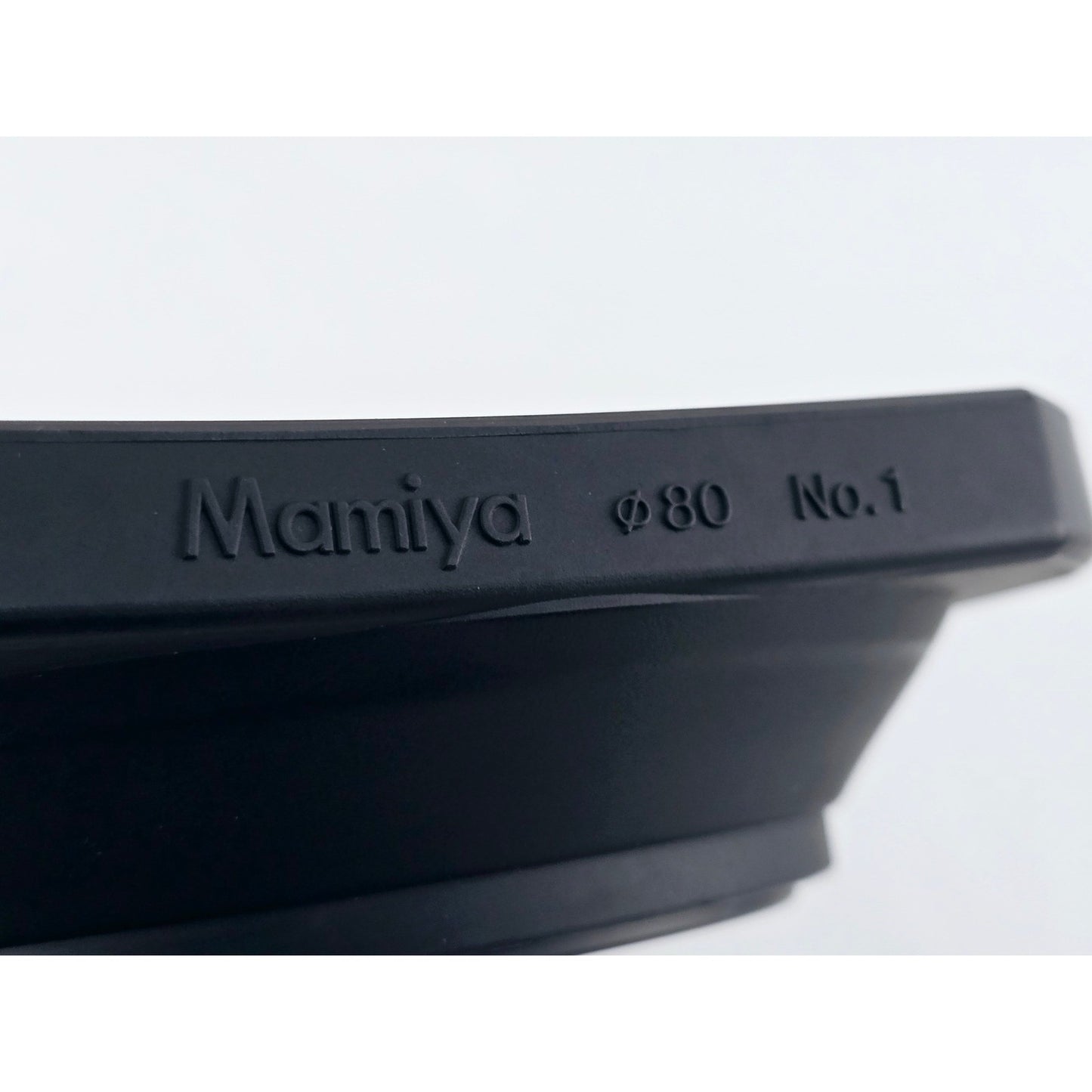 [Pre-owned] Mamiya No.1 Rubber Lens Hood 80mm for RZ/RB (50mm-65mm) or M645 — MINT — Japan #3603