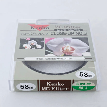 [Pre-owned] Kenko MC Close-Up No.3 (f330) 58mm Lens Filter — Near MINT — Japan #4284