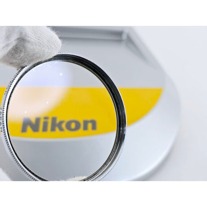 [Pre-owned] Nikon L38 52mm Chrome Frame Lens Filter — Near MINT — Japan #3690