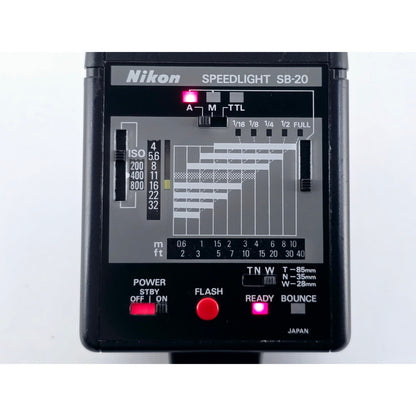 [Pre-owned] Nikon Speedlight SB-20 Shoe Mount Flash — Near MINT — Japan #4184
