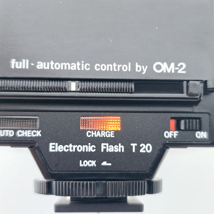 [Pre-owned] Olympus T20 OM System Electronic Flash for OM-2 OM-1 — Near Mint — Japan #5415