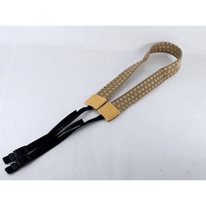 [Pre-owned] Nikon Japanese Hemp Leaf Pattern Camera Strap 3.2cm (1.3in) — Unused — Japan #2911