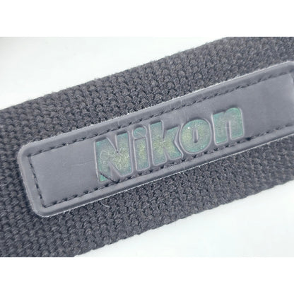 [Pre-owned] Nikon Genuine Camera Neck Strap Black 1.5in (3.8cm) — Near MINT — Japan #3015
