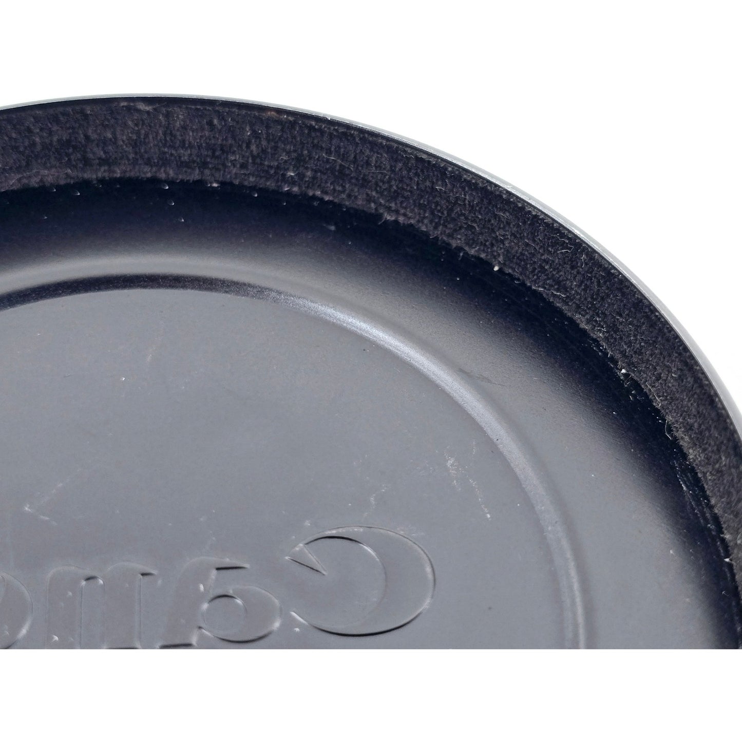[Pre-owned] Canon 80mm Push-On Black Metal Front Lens Cap (Genuine) — Near MINT — Japan #4141