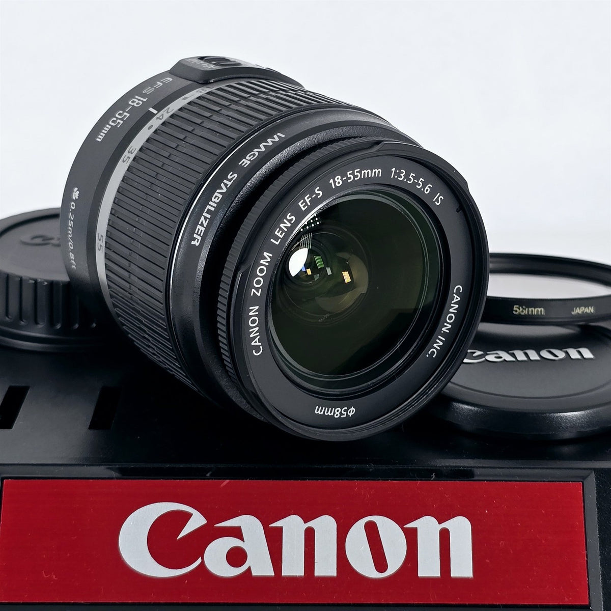 [Pre-owned] Canon Zoom EF-S 18-55mm F3.5-5.6 IS AF Lens — Near Mint+++ — Japan #5774