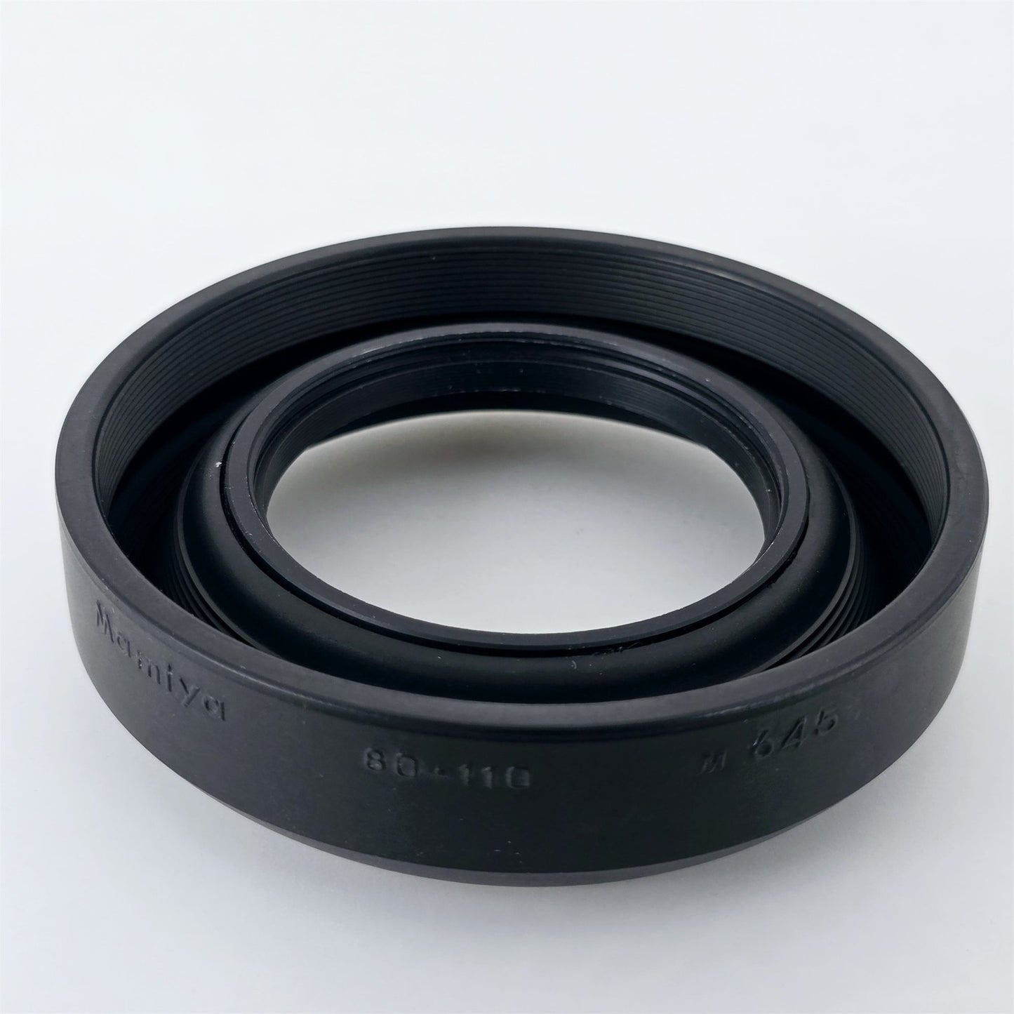 [Pre-owned] Mamiya 58mm Rubber Lens Hood for M645 Medium Format — Near Mint+++ — Japan #5359