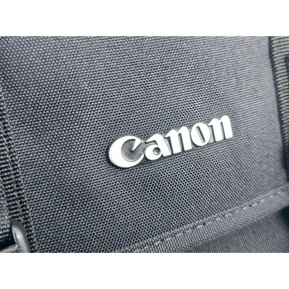 [Pre-owned] Genuine Canon Camera Lens Shoulder Bag Nylon Black — MINT — Japan #4687