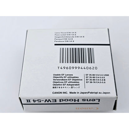 [Pre-owned] Canon EW-54 II Plastic Lens Hood for EF 35-80mm F4-5.6 USM II III — Unused — Japan #4801