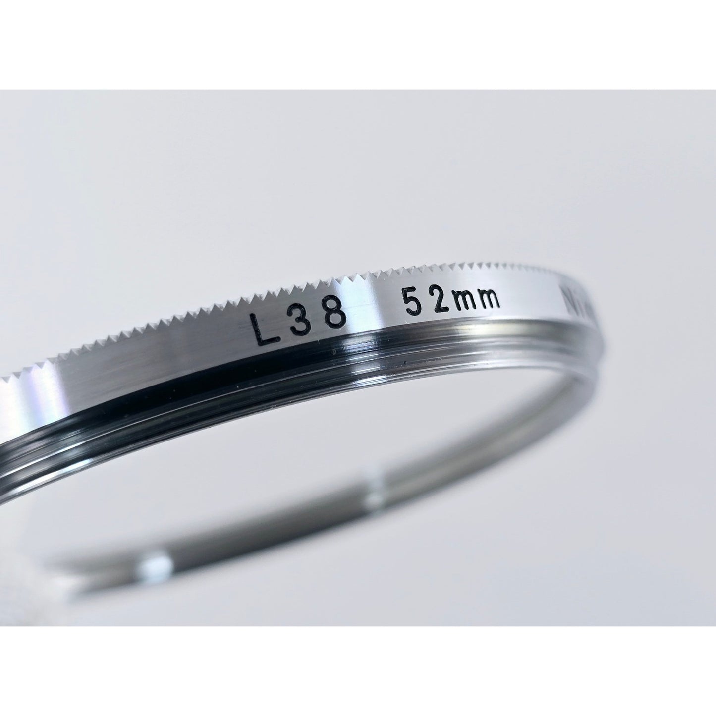 [Pre-owned] Nikon L39 52mm Chrome Frame Lens Filter — Near MINT — Japan #3795