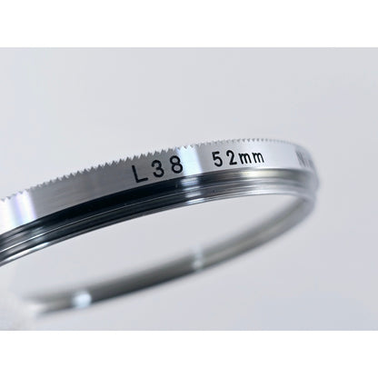 [Pre-owned] Nikon L39 52mm Chrome Frame Lens Filter — Near MINT — Japan #3795