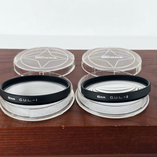 [Pre-owned] Zenza Bronica Close Up Lens C.U.L.-1 & -2 Set for S2 EC — Near Mint — Japan #5426