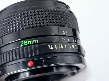 New Seal🌸[Near MINT] Canon A-1 35mm Film Camera New FD NFD 28mm F2.8 From Japan