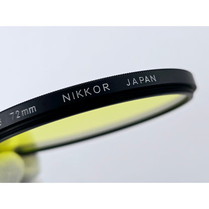 [Pre-owned] Nikon Y48 72mm Yellow Lens Filter — MINT — Japan #5024
