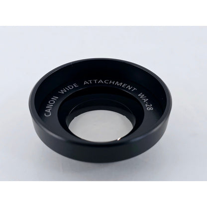[Pre-owned] Canon WA-28 Wide Attachment Lens for Camcorder — Near MINT — Japan #3841