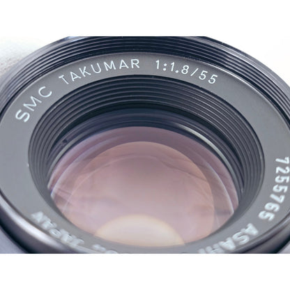 [Pre-owned] Pentax SMC Takumar 55mm F1.8 Standard MF Lens M42 Mount — Near MINT — Japan #4757