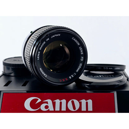 [Pre-owned] Canon FD 100mm F2.8 S.S.C. MF Telephoto Lens — Near MINT — Japan #4836