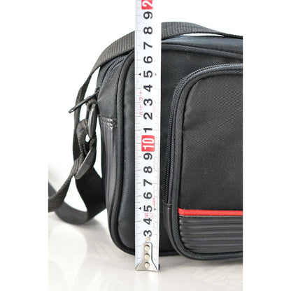 [Pre-owned] Genuine Nikon Camera Lens Shoulder Bag Gold Letters Red Line — MINT — Japan #2287