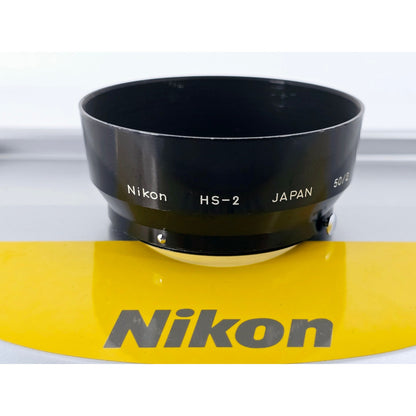 [Pre-owned] Nikon HS-2 Lens Hood for 50/2 85/1.8 105/2.5 55/3.5 — Near MINT — Japan #4418