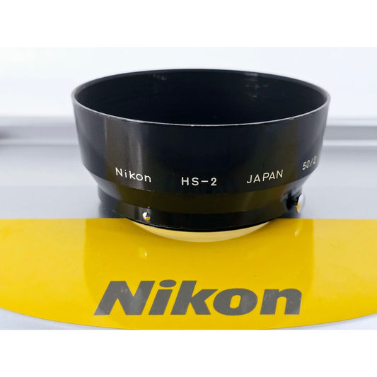 [Pre-owned] Nikon HS-2 Lens Hood for 50/2 85/1.8 105/2.5 55/3.5 — Near MINT — Japan #4418