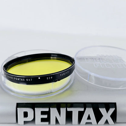 [Pre-owned] Asahi Pentax 6x7 82mm Y48 (Y2) Yellow Filter for 67 67II — Mint — Japan #5440