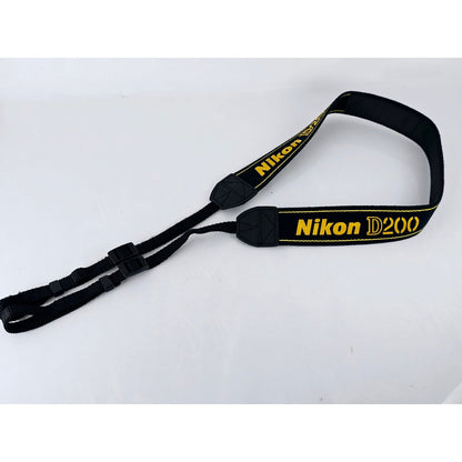 [Pre-owned] Nikon D200 Genuine DSLR Camera Neck Strap 1.5in (3.8cm) — MINT — Japan #3009