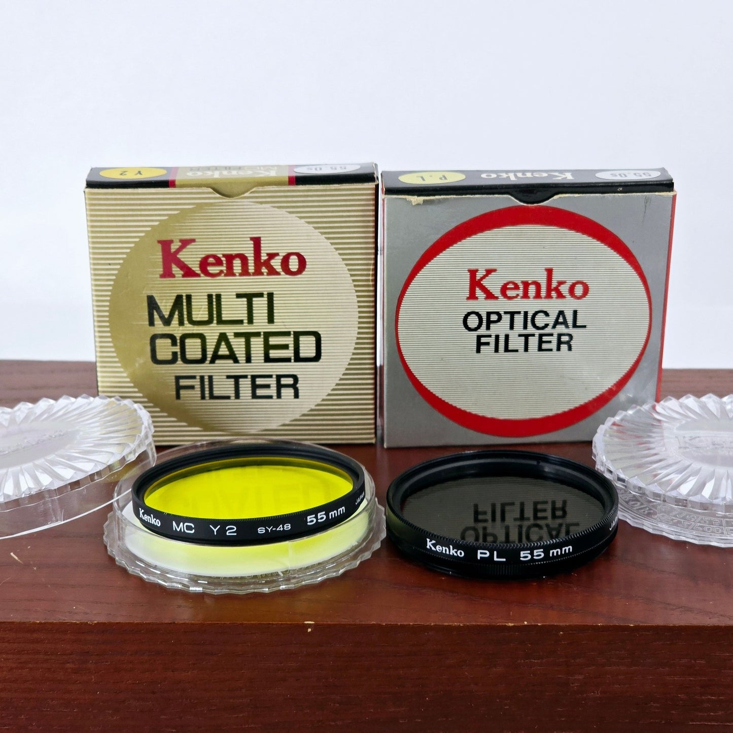 [Pre-owned] Kenko MC Y2 SY-48 / PL 55mm Lens Filter — Near MINT — Japan #4285