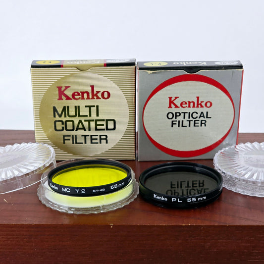 [Pre-owned] Kenko MC Y2 SY-48 / PL 55mm Lens Filter — Near MINT — Japan #4285