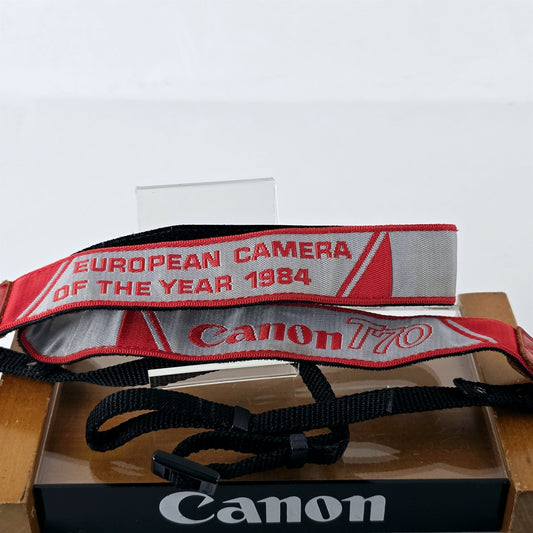 [Pre-owned] Genuine Canon T70 Camera Shoulder Neck Strap for SLR — Near Mint — Japan #5709
