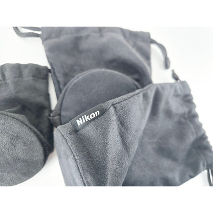 [Pre-owned] Nikon Lens Pouches Assorted Lot (Various Styles) — Near MINT — Japan #4594