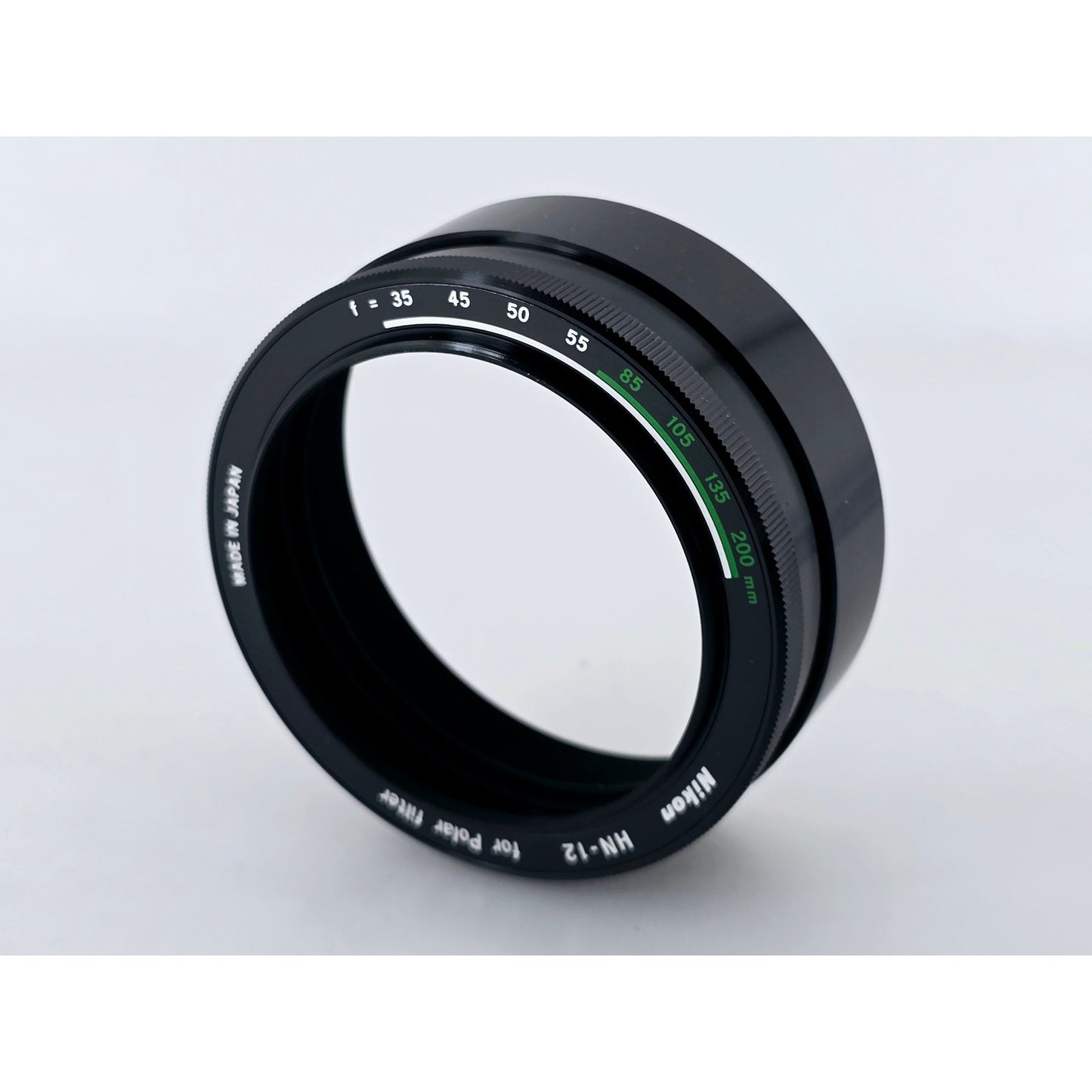 [Pre-owned] Nikon HN-12 Metal Lens Hood for Polarizing Filter — Unused — Japan #4393