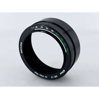 [Pre-owned] Nikon HN-12 Metal Lens Hood for Polarizing Filter — Unused — Japan #4393
