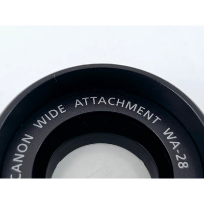 [Pre-owned] Canon WA-28 Wide Attachment Lens for Camcorder — Near MINT — Japan #3841