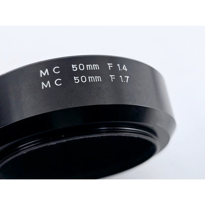 [Pre-owned] Minolta Metal Lens Hood 55mm for MC 50mm F1.4/F1.7 — Near MINT — Japan #3411