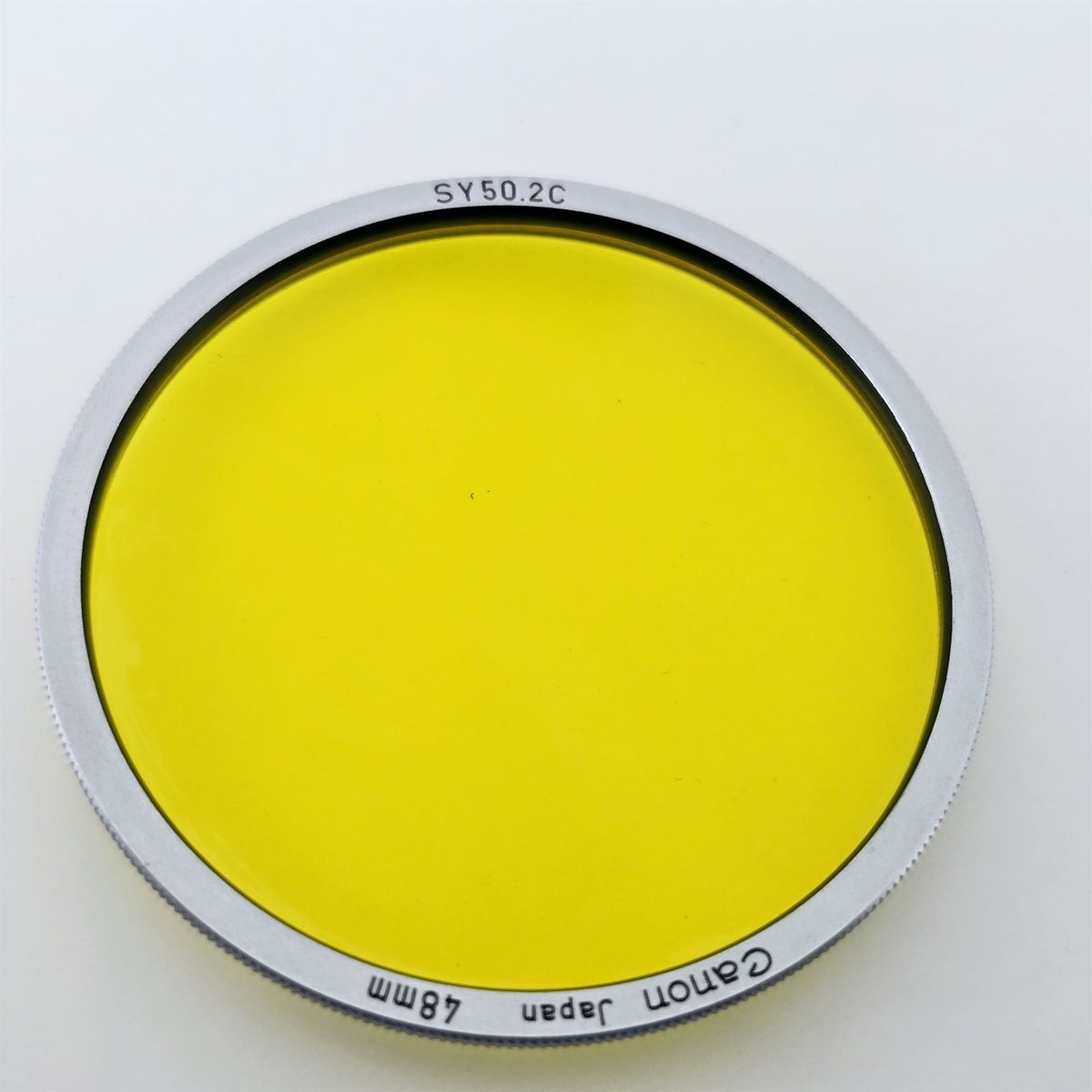 [Pre-owned] Genuine Canon SY50.2C 48mm Yellow Lens Filter — Near Mint — Japan #5689