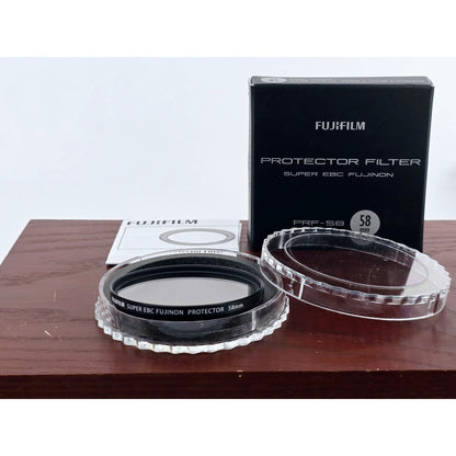 [Pre-owned] Fujifilm PRF-58 58mm Protector Filter Super EBC Fujinon — MINT — Japan #4738