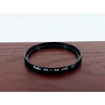 [Pre-owned] Kenko Metal Step Up Adapter Ring 55mm Lens to 58mm Filter — MINT — Japan #3918