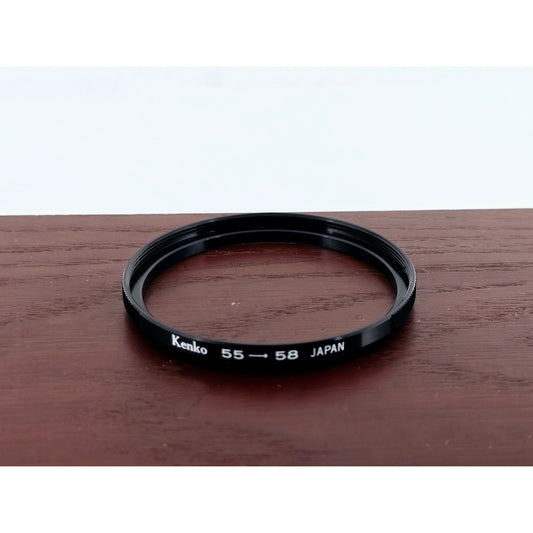 [Pre-owned] Kenko Metal Step Up Adapter Ring 55mm Lens to 58mm Filter — MINT — Japan #3918